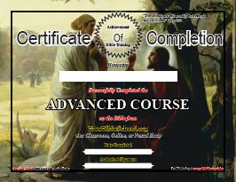 ADVANCED CERTIFICATE OF COMPLETION [8.5 x 11]