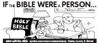 If the Bible Were a Person... [800K, 8.5x11 PDF] 