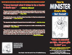 How to Minister the Gifts [Test Yourself PDF / 450K, 8.5 x 11]
