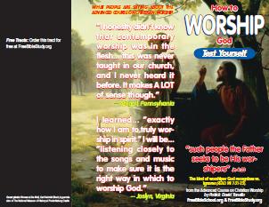 How to Worship God [Test Yourself PDF / 425K, 8.5 x 11]